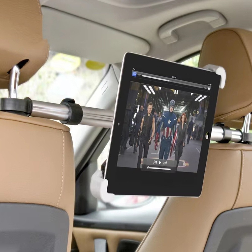 Supporto Tablet Auto Veicolo Sedile Posteriore Universale Poggiatesta per iPad da 7" a 10,5" foto 4