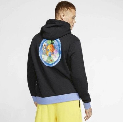 Nike Kyrie x Spongebob Pullover Hoodie Men s Size Small Black Pineapple House