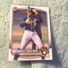 Topps 2025 Bowman Draft Jesús Made Milwaukee Brewers #BD-196 Rookie Base Card