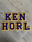 Vintage Chenille Letters For Varsity Jacket NEW Retro ELKHORN Purple Gold 3.5” — photo 4