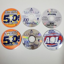 AOL Internet Service Promotional CD Lot Version 4.0 And 5.0 Lot
