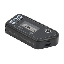 Inductive Digital Tach Hour Meter IP68 Waterproof Motorcycle RPM Counter Bla NEW