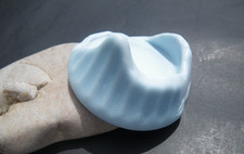 Sea Glass, Rare Opaque Baby Blue Milk Glass Bottom