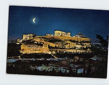 Postcard Acropolis by night Athens Greece