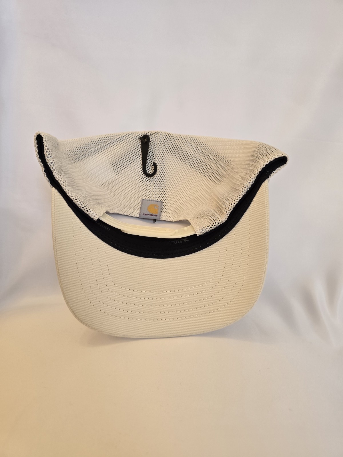 Carhartt RuggedFlex Twill Mesh Back Script Patch Cap Chalk One Size AH6738-M image 4