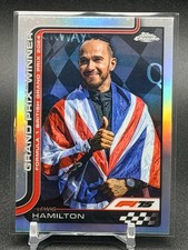 2025 Topps Chrome F1 #104 Lewis Hamilton SILVER REFRACTOR UK Flag
