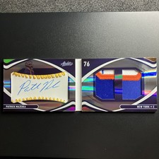 2022 Absolute Rookie Material Booklet Signatures Patrick Mazeika #113 Gold 9/10