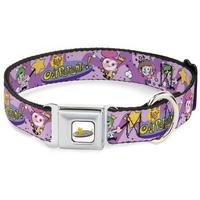 Dog Collar FOPB-THE FAIRLY ODDPARENTS Logo Full Color White THE FAIR (US IMPORT)