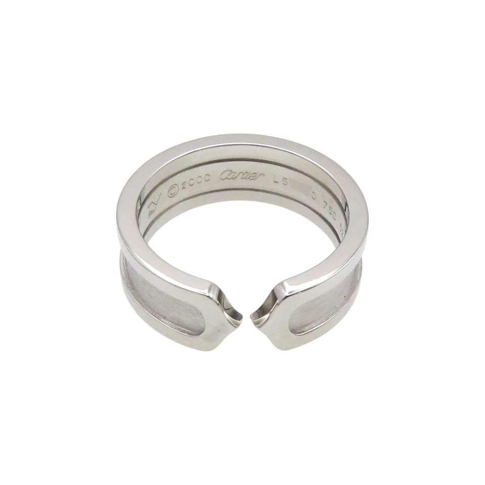 Anel CARTIER C2 ouro branco 18K EUA tamanho 6 #52 - Imagem 3 de 4