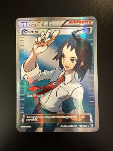Cheren 148/149 Boundaries Crossed Full Art Trainer Holo Rare Pokemon