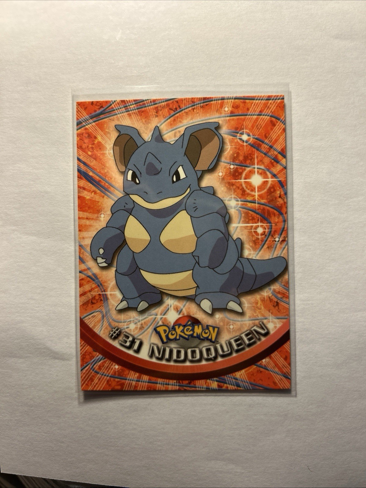 Pokemon Card Nidoqueen #31 TOPPS TV Animation Series 1 Blue Logo NEAR MINT
