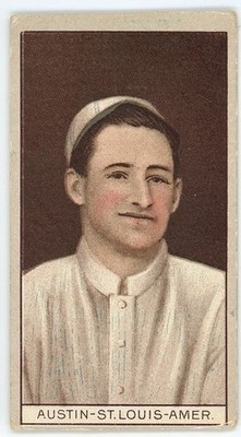 1912 T207 Brown Background JAMES AUSTIN (no insignia) St. Louis Browns RECRUIT