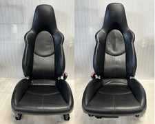 Oem 05-12 Porsche 911 997 987 Sport Seats Black Leather Full Power Oem 05-12 Porsche 911 997 987 Sport Seats Black Leather Full Power