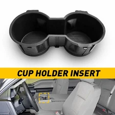 1 Center Console Cup Holder For 2015 2016 2017 Ford F150 F-150 Black Replacement