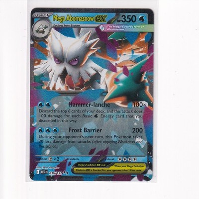 Mega Abomasnow ex Holo Double Rare ME01: Mega Evolution 036/132 NM L K
