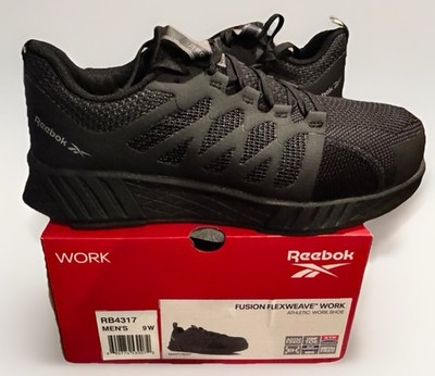 Man's Shoes Reebok Work Fusion Flexweave Composite Toe Work Sneaker 9 Wide