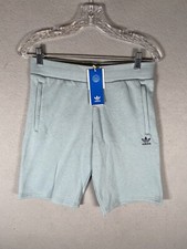 Adidas Shorts Youth Size Large L Blue Teal Athletic Elastic Waist Drawstring