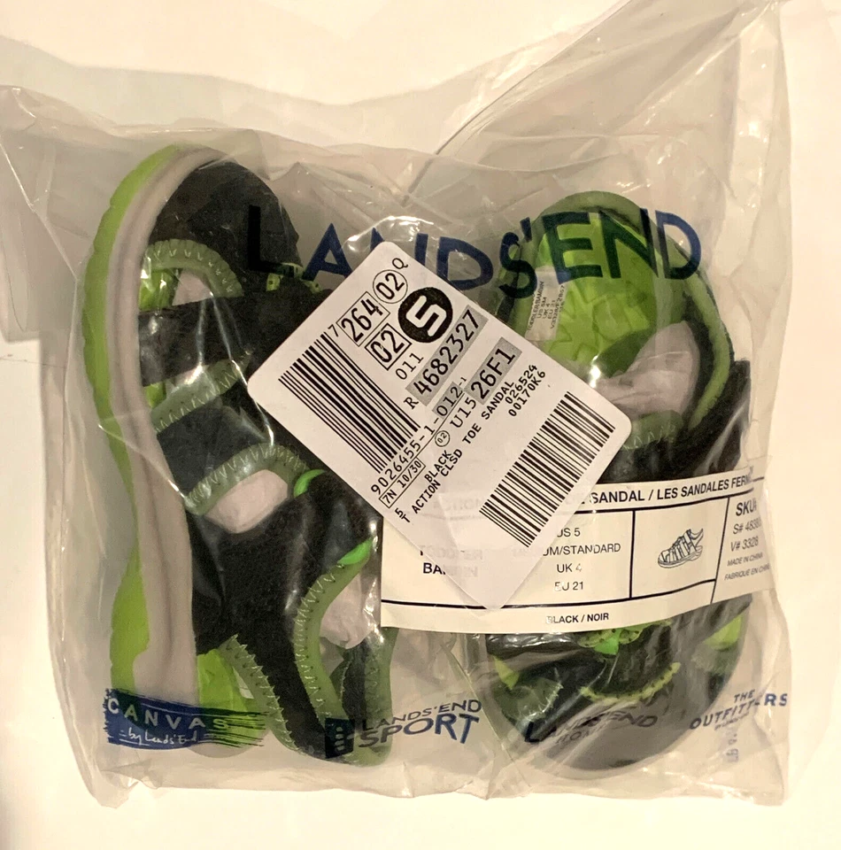 Сандалии для мальчика маленьких детей ясельного возраста размер 5 пляж воды туфли черный зеленый земли конец - Изображение 2 из 4