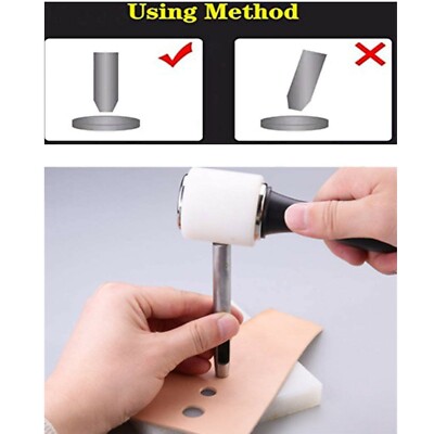 UNCO- Leather Hole Punch Tool, Multi Hole Sizes, Belt Hole Puncher, Leather Punch Tool, Leather Hole Punch For Belts, Leather Hole Puncher, Belt Puncher For Leather, Leather Punch Tool For Belts