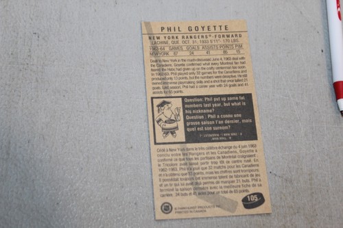 1994 PARKHURST HOCKEY CARDS 1963-64 Season TALL BOY  Complete Your Set U-Pick - Picture 186 of 328