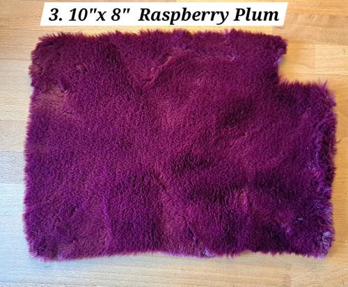 Faux Fur Fabric Scraps Remanent Varies Colors, Patterns for Art, Craft, Journal - Picture 4 of 25