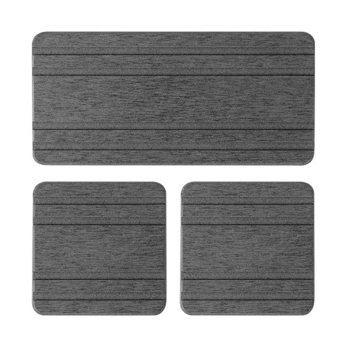 3PC Water Absorbing Stone Tray,Drying Neat Diatomite Stone Sink Tray Soap Rack - Picture 12 of 17