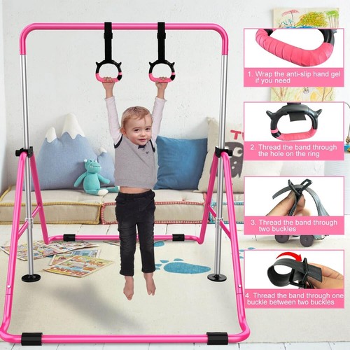 Expandable Gymnastics Bars Adjustable Height Gymnastic Horizontal Bars Junior... - Picture 6 of 8