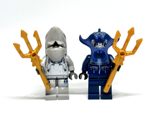 LEGO Manta + Shark Warrior Minifigure Atlantis 8077 8073