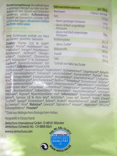 1.65 kg (139,09 €  / 1 kg) WurzelKraft 1650g P. Jentschura Pflanzengranulat - Bild 2 von 2