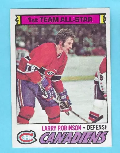 1977-78 OPC 30 Larry Robinson Canadiens! 1st Team All-Star! MINT!  *SET BREAK*