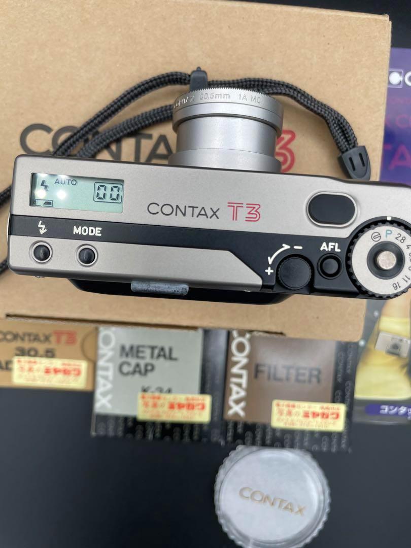 CONTAX T3 with box and accessories, Mint Condition working