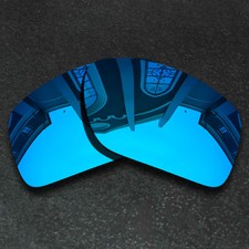 US Blue Polarized Anti-Scratch Replacement Lenses For-Oakley Double Edge OO9380