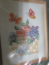 Basket of Fruit Counted Cross Stitch Kit #CS09 (1982, M.H. Yarns) FREE SHIPPING