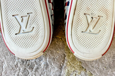 Louis Vuitton ルイヴィトン スプラウス グラフィティ スニーカー LOUIS VUITTON x STEPHEN SPROUSE⚡Graffiti logo print low top