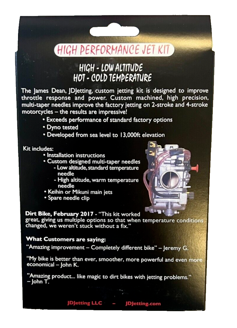 JD Jetting Jet Kit Suzuki DRZ 400 S SM 2000-2024 JDS005 Mikuni