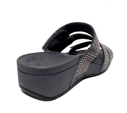 VIONIC PACIFIC ALEXIS SHADOW ORTHOTIC SANDALS ADJUSTABLE VIO-MOTION - Picture 6 of 8