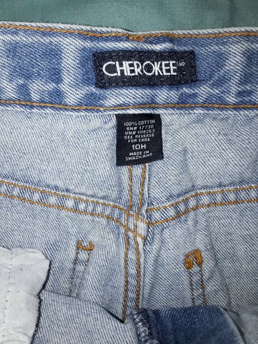 Cherokee Husky Boys sz 10 10H 100% cotton light tory blue wash Jeans denim pants - Picture 3 of 3