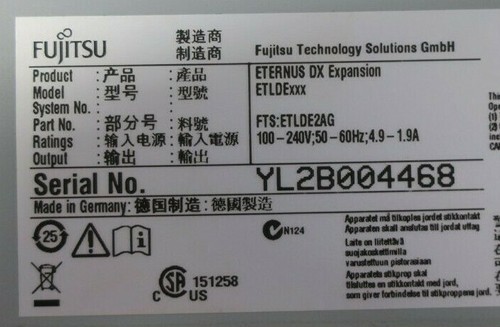 New Fujitsu Eternus DX Expansion Unit 12x 3.5" SAS HDD Bay Array ETLDE2AG - Picture 4 of 4