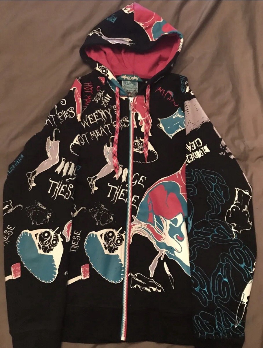 Artful Dodger RARE 1 Of 300 Embroidered Hoodie All Over