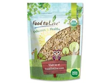 Organic Spelt Flakes - Non-GMO, Uncooked, Raw, Vegan, Kosher - by Food to Live