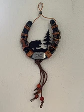 THE MOUNTAINS ARE CALLING AND I MUST GO Handcrafted Rustic Horseshoe Wall Decor