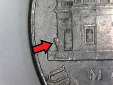 2019-P Jefferson Nickel Circulated Die Chip "Beehive" Error/Variety Philadelphia