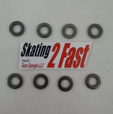 Set of 8 Axle Washer / Spacers Steel 7mm or 8mm Quad Roller Skate Parts