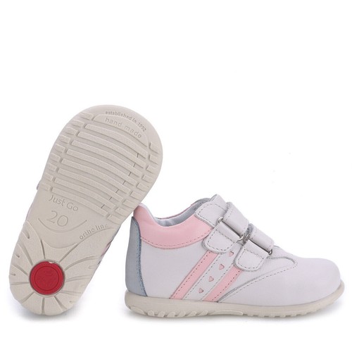 Kinderschuhe, für Mädchen, Größe 22, graurosa, Naturleder - Zdjęcie 2 z 5
