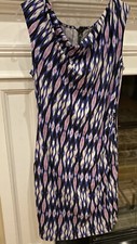 Ann Taylor Dress Womens M Sleeveless Pullover Stretch Knee Length