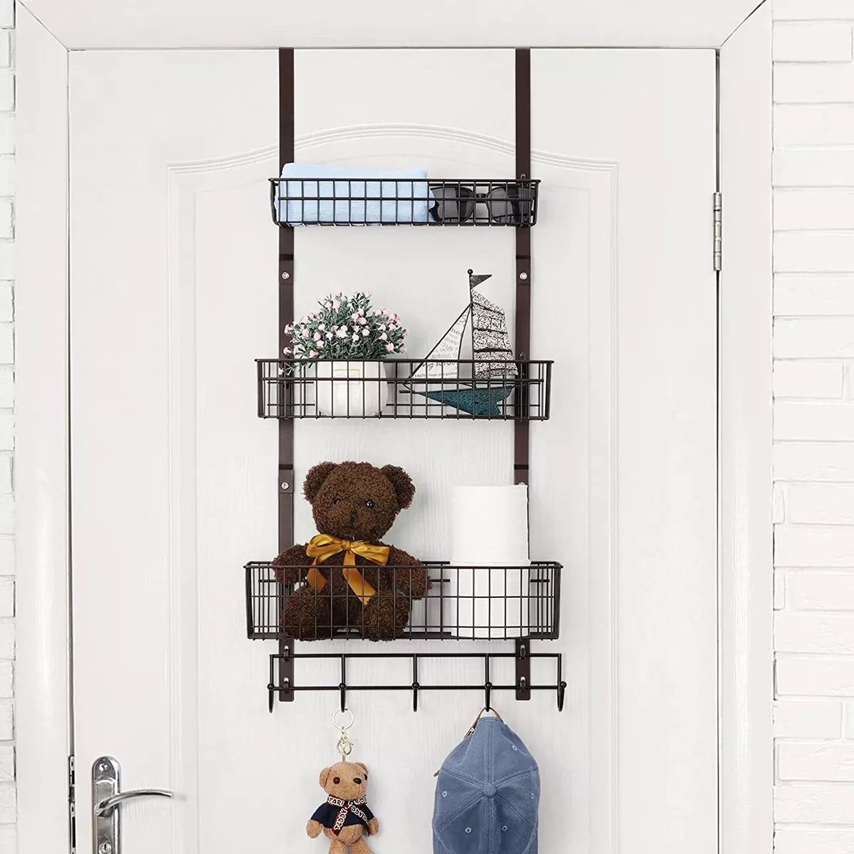 Over the door basket with hooks new arrivals