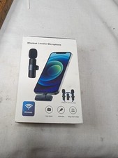 Wireless Lavalier Microphone for Apple Smartphone Plug/Play Open Box