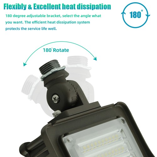 50 Watt LED Flood Light, IP65 Waterproof Lighting, 1/2" Adjustable Knuckle Mount - Picture 8 of 14