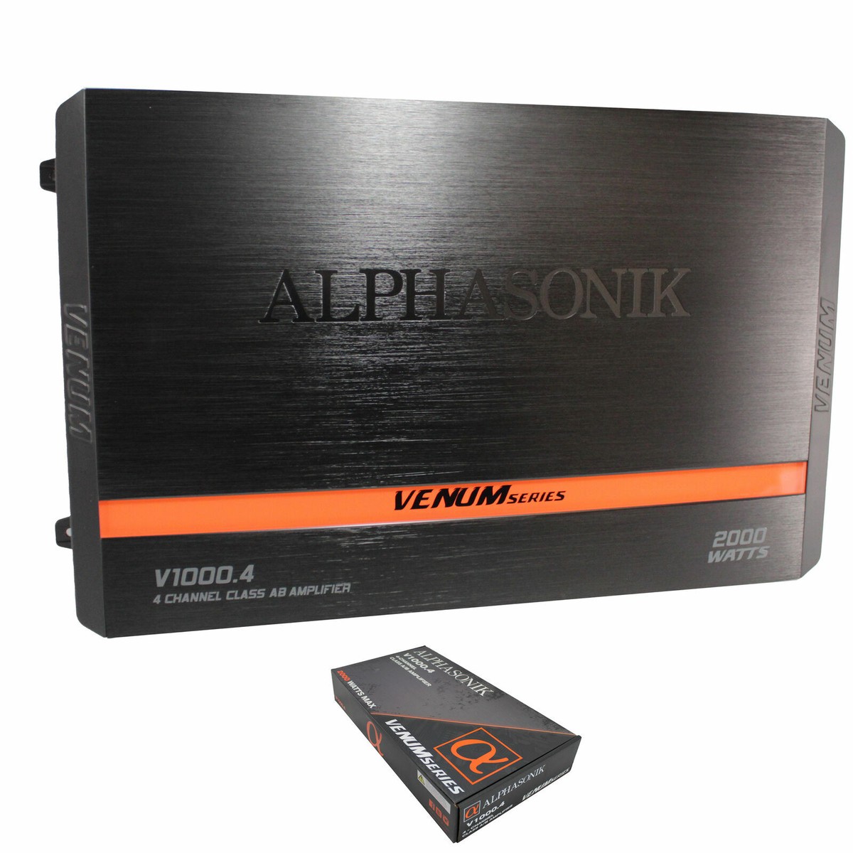 Alphasonik Venum Series V1000.4 4 Channel 2000 Watt Class A/B Car