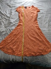 Alfani PRE-OWNED A-line Lined Knee-length Eyelet DRESS Size 4